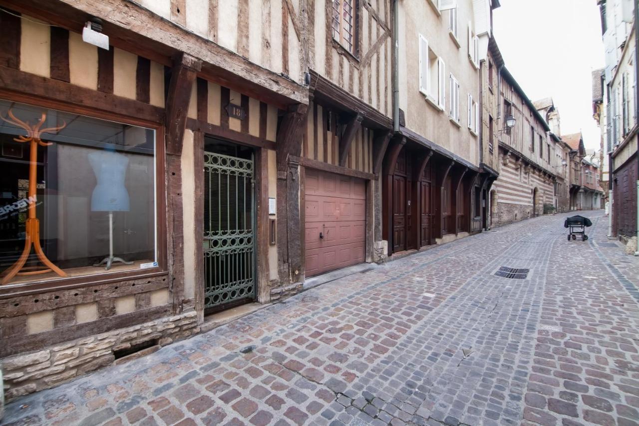 Appartement Charmant A Troyes Avec Jardin Cloture 50 M² Exterior foto